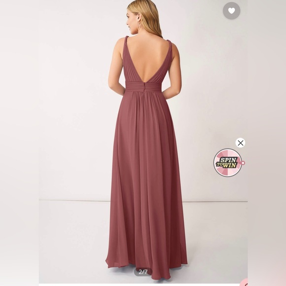 Azazie maren dress. Size 8. Unaltered - Picture 2 of 4